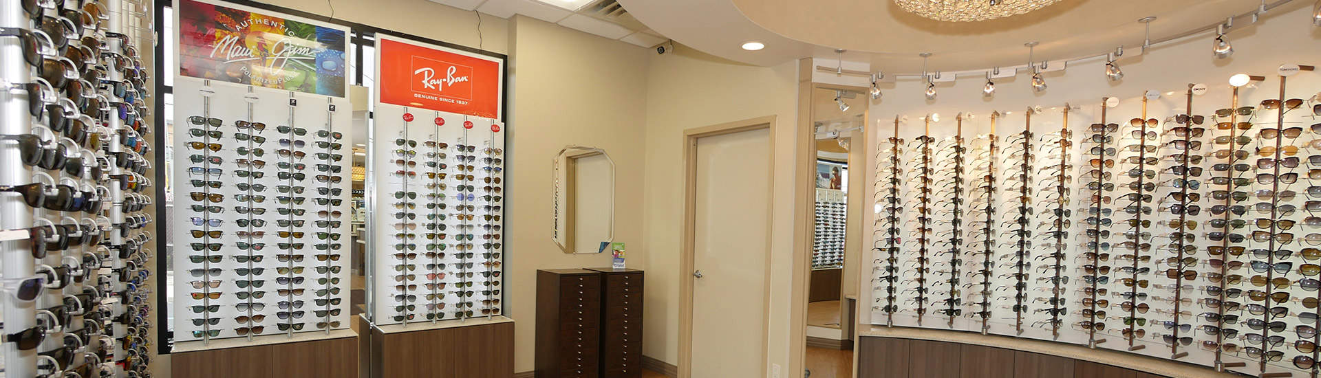 Display Of Eyeglasses