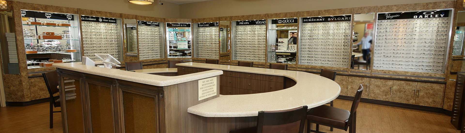 Optometris Showroom With Lots Of Glasses